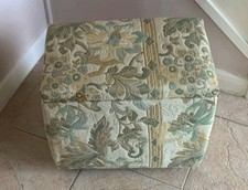 Large Sewing Box Foot Stool Storage Box  On Wheels