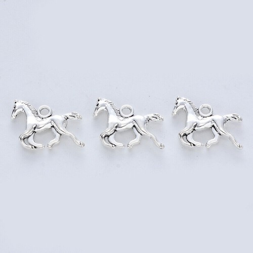 Tibetan silver charms horse - tibetan,