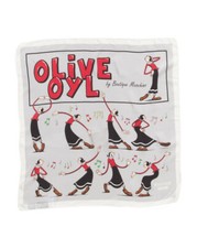 MOSCHINO OLIVE OYL Silk Scarf