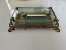 Swiss Reuge 50 Note, 3 Tune Glass And Walnut Music Box. Strauss waltzes. 