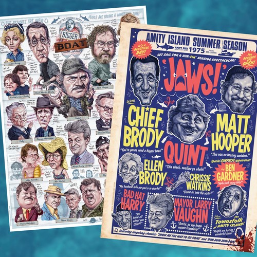 Pair comedy variety posters - of,