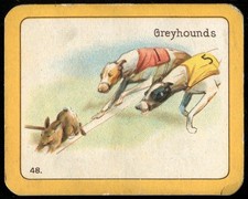Tobacco Card, Carreras, Black Cat, THE GREYHOUND RACING GAME, Large, 1926, #48