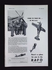Original 1953 advert raf - original,