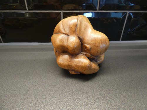 Hand carved wooden sculpture - carved,