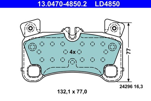 Brake pad set disc - pad,
