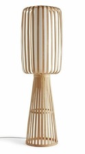 Achille Japonica Floor Lamp - Ash | Wooden Standing Light Home Decor