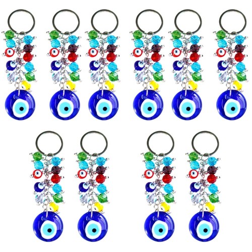Decorative evil eye keychain - evil,