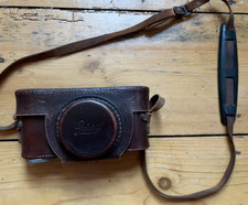 Leica 111 Dark Brown Leather Camera Case – Vintage  Genuine - needs repair