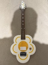Daisy Rocks Electric Guitar Rare Yellow White Daisy