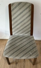 G Plan Dining Chair Koala Green Acrylic Pile Striped 95 X 55 X 42cm + Delivery