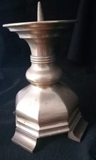 Pricket Antique Brass Candle Stick Holder. Possibly Georgian 19cm