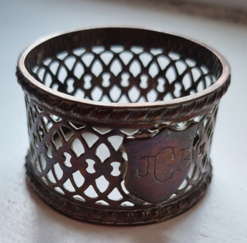 Pretty old copper - pretty, napkin