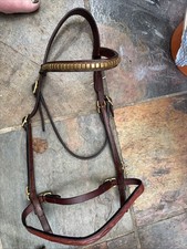 Light Brown Leather Cob Size In Hand Bridle 