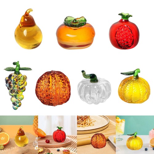 Glass fruit figurine - glass,