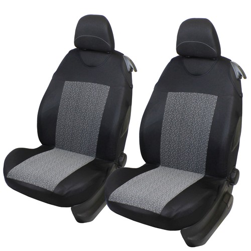 Grey front car seat covers - grey,