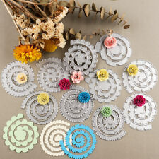 3D Spiral Flower Garland Metal