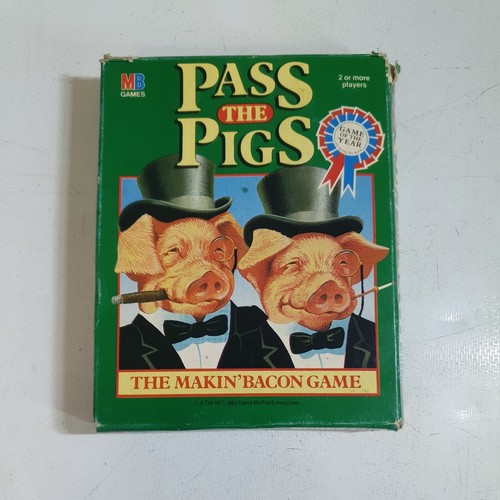 Vintage pass the - mb, pigs"
