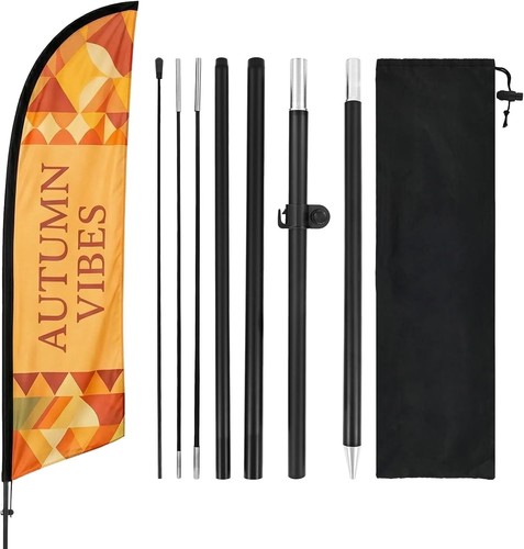 8ft feather flag pole - feather, kit