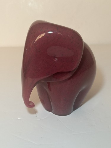 Langham glass elephant ruby - langham,