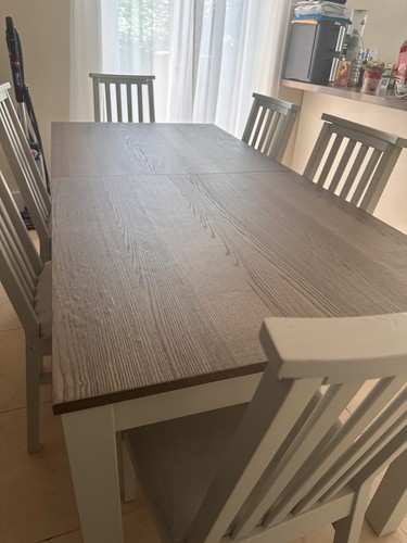 Rectangular wood effect - effect, dining