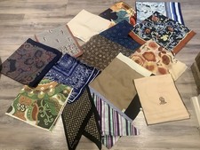 X 15 VINTAGE ACETATE,SILK LADIES SCARVES, ST MICHAEL,JACQMAR,TIE RACK ETC
