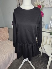 Ladies Black Jumper Dress Size
