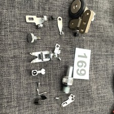 Frister Rossmann 45 Mark III Sewing Machine~parts needle clamp, foot & thumb.169