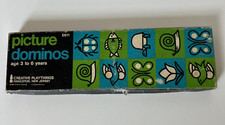 Vintage Creative Playthings 1968 Picture Dominos With Box