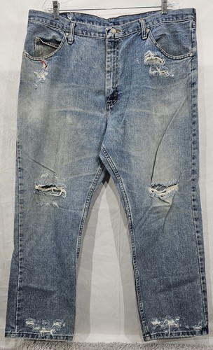 Wrangler mens thrashed jeans - wrangler,
