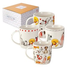 Mugs Sets of 4 Coffee Tea Cups