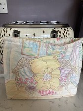 vintage 90’s forever friends drawstring toiletry Wash bag wipeable interior Guc