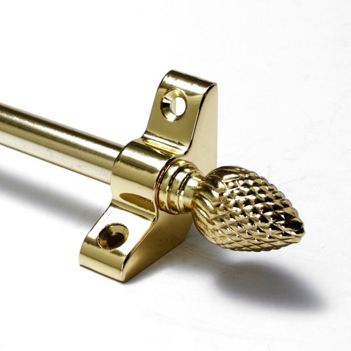 Polished brass stair - brass, rods