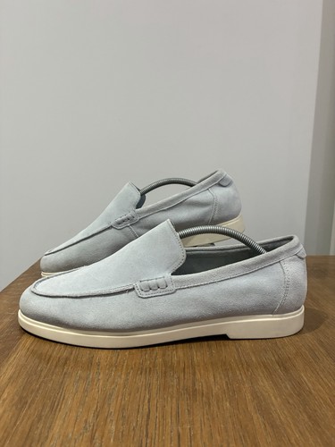 Light blue suede - light, casual