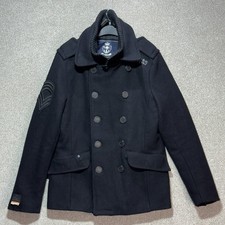 Superdry Pea Coat Mens XL