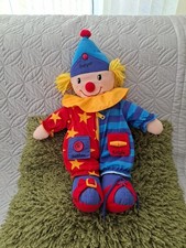 RARE VINTAGE BOOTS LEARN TO DRESS CLOWN PLUSH SENSORY ACTIVITY TOY 18” 1990s VGC