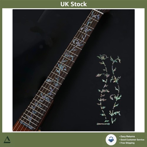Abalone blue guitar - abalone, fretboard