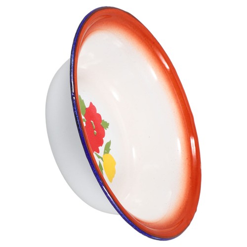 Antique enamel mixing bowl - antique,
