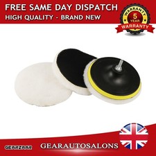 Car Polisher Gross Wool Wheel Mop Polishing Pads Fit For Drill Buffer Waxing Kit