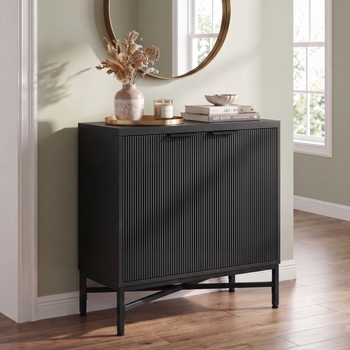 Fluted console table sideboard - fluted,