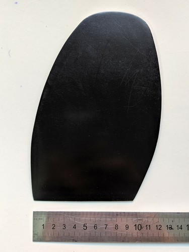 One pair plain black - of, gloss