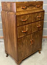 SUPERB WALNUT ART DECO TALLBOY