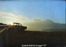 Lancia Fulvia Coupe 3 c.1976/77 multi-lang large format sales brochure