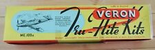 VERON MODEL ,GERMAN  WW2 ME109g , TRU-FLITE KITS VINTAGE WOODEN KIT