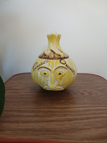 Vintage pickled onion - onion, face