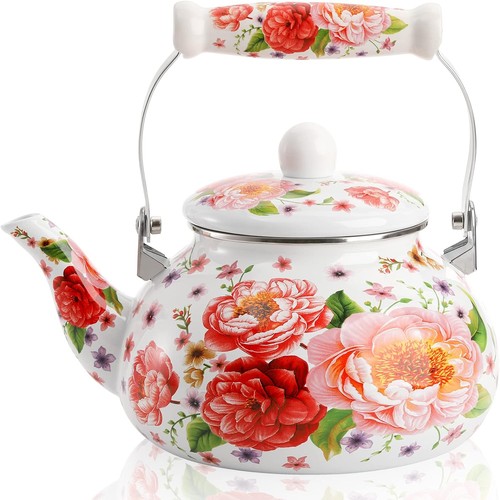 Quart enamel tea kettle - 2.6,