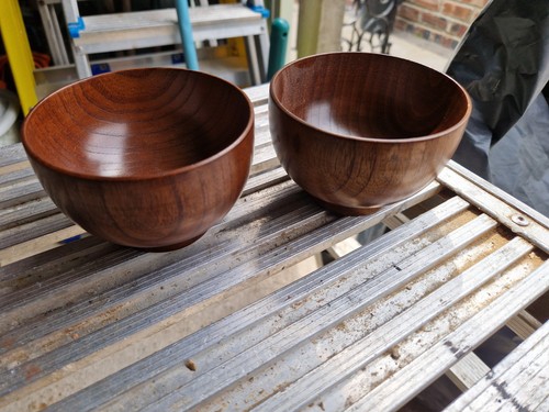 Wooden nibbles bowls - 2,