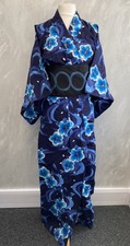 Traditional Blue Floral Yukata