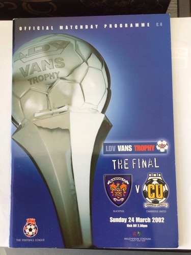 Ldv vans trophy programme - trophy,