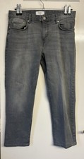 Easy Matalan Men’s 37S  Grey Straight Fit Jeans Size 37” Waist & Inside Leg 28”