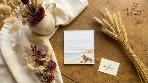 Dachshund mini notepad - dachshund,